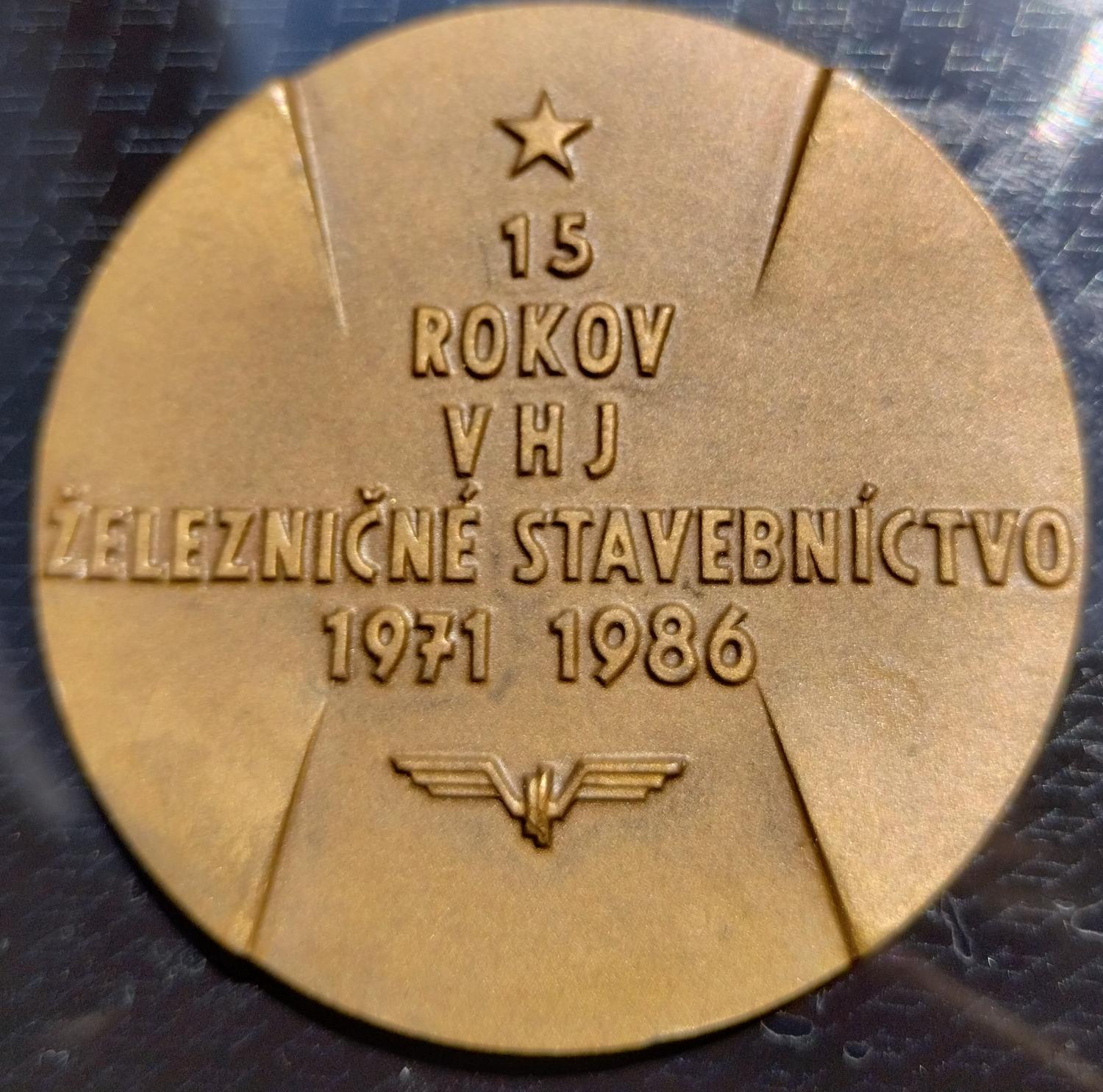 Zadná strana - Železničné stavebníctvo 15.rokov VHJ