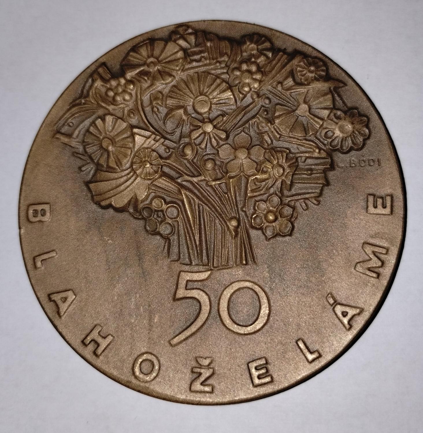 Predná strana - 50 blahoželáme