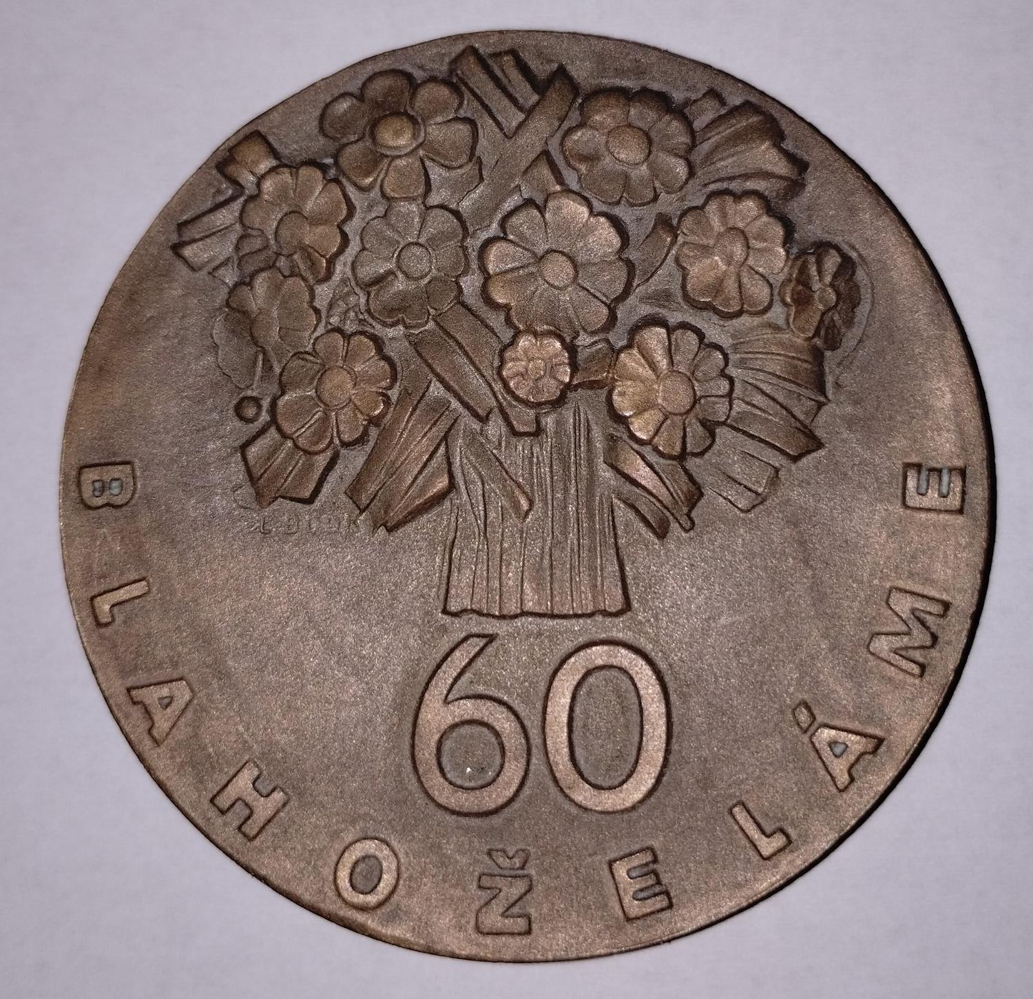 Predná strana - 60 blahoželáme