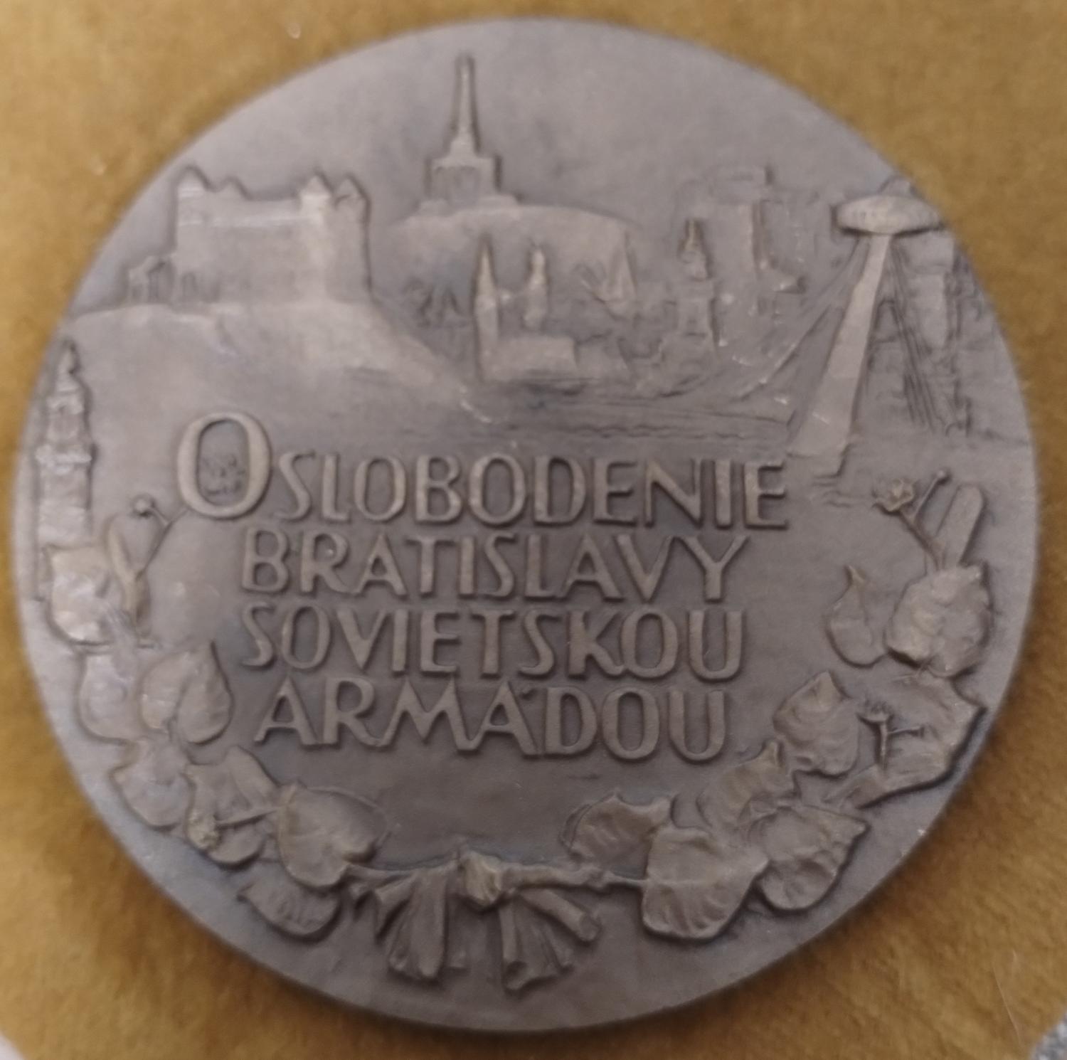 Zadná strana - Bratislava 40 výročie oslobodenia