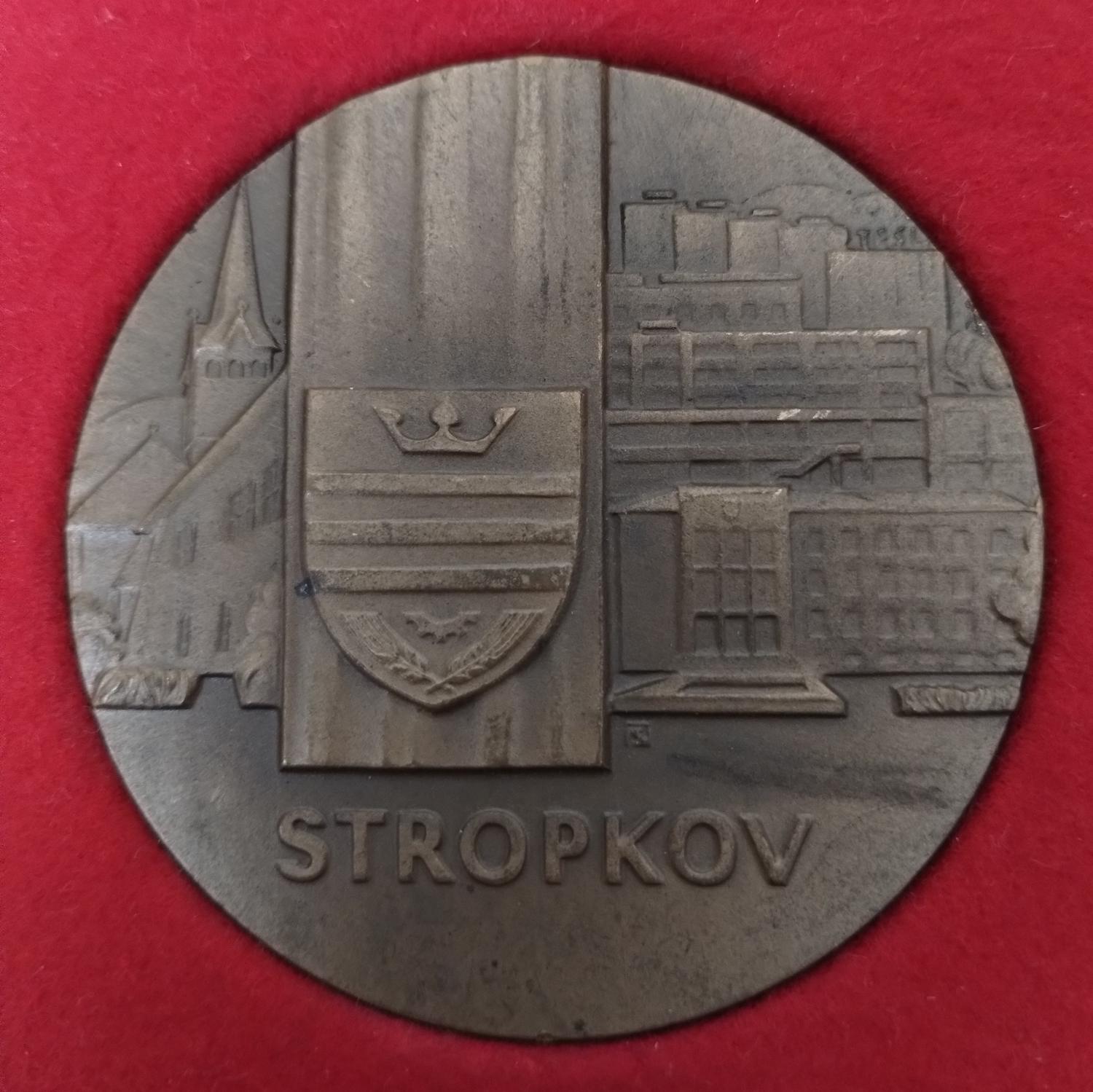 Predná strana - Stropkov za zásluhy o rozvoj mesta