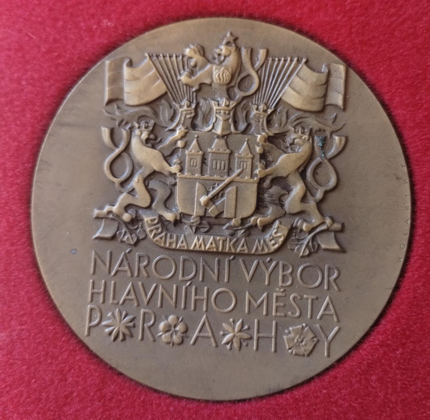 Predná strana - Národní výbor hlavního mesta Prahy