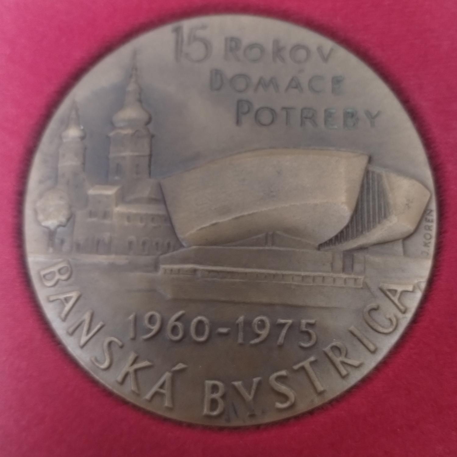 Predná strana - Banská Bystrica domáce potreby 15 rokov