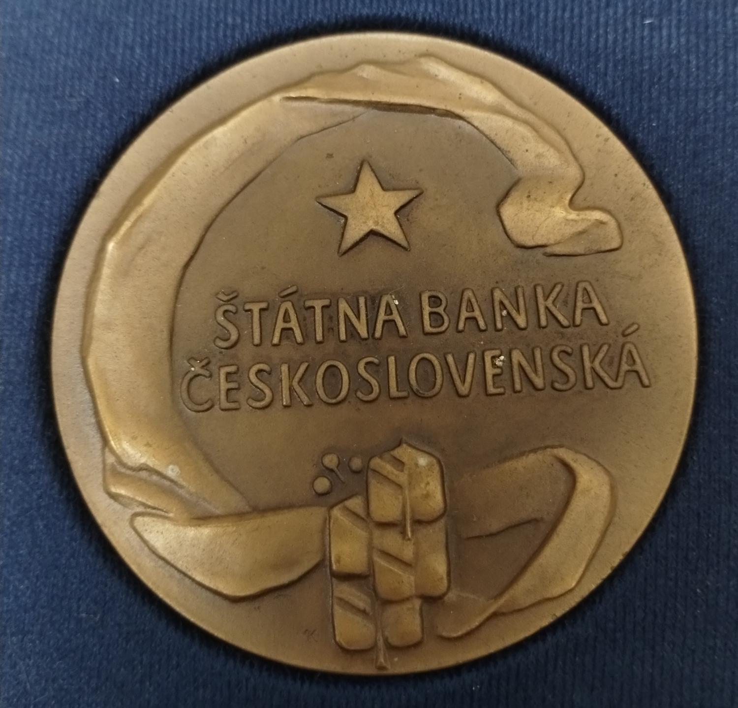 Predná strana - Štátna banka Československá 25 výročie