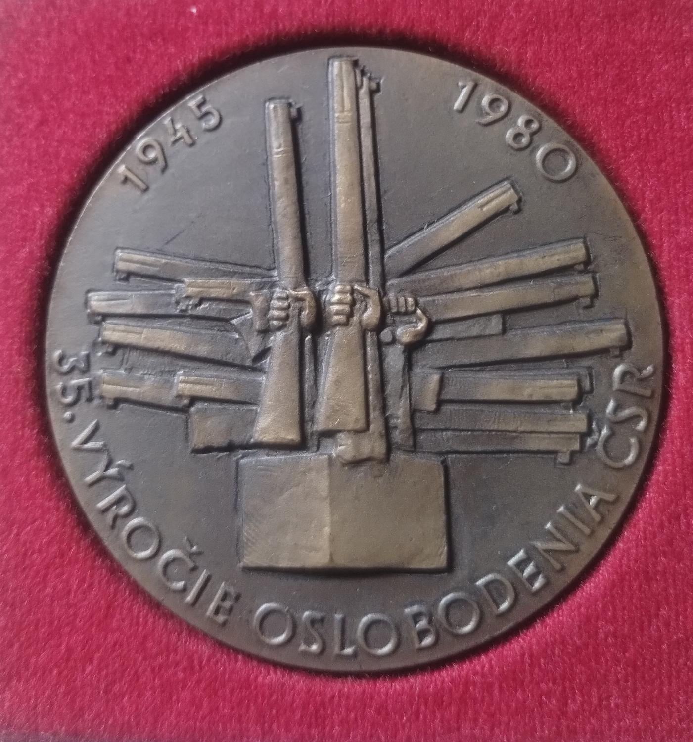 Predná strana - Oslobodnie ČSR 35 výročie