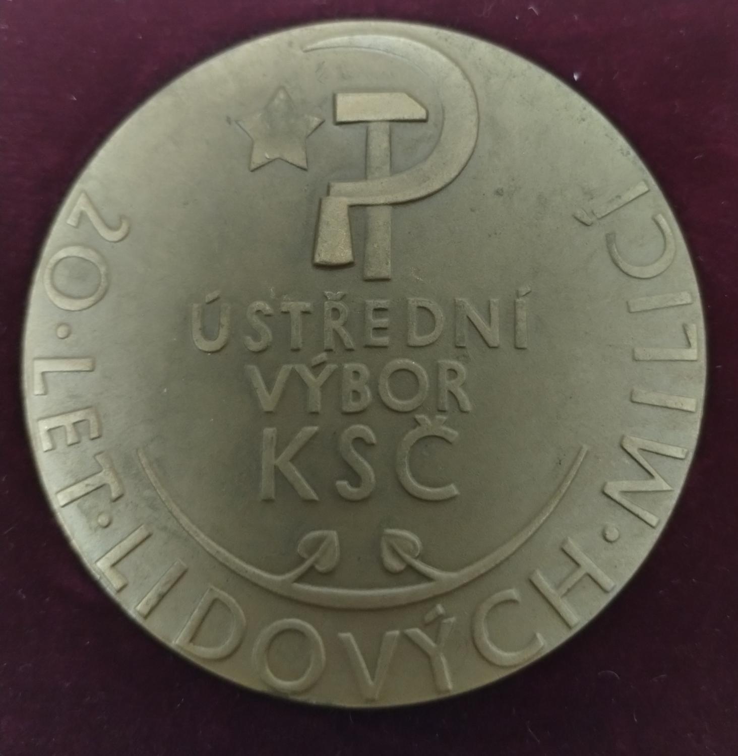 Zadná strana - Lidové milicie 20 výročí