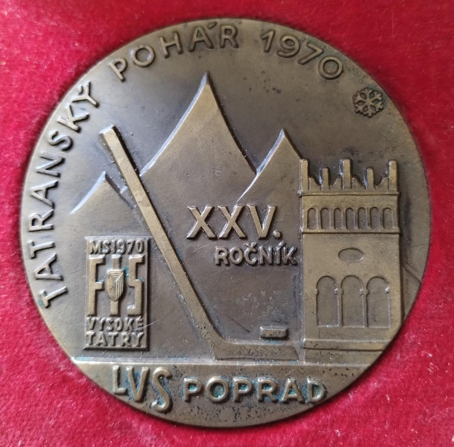 Predná strana - Tatranský pohár 1970 LVS Poprad