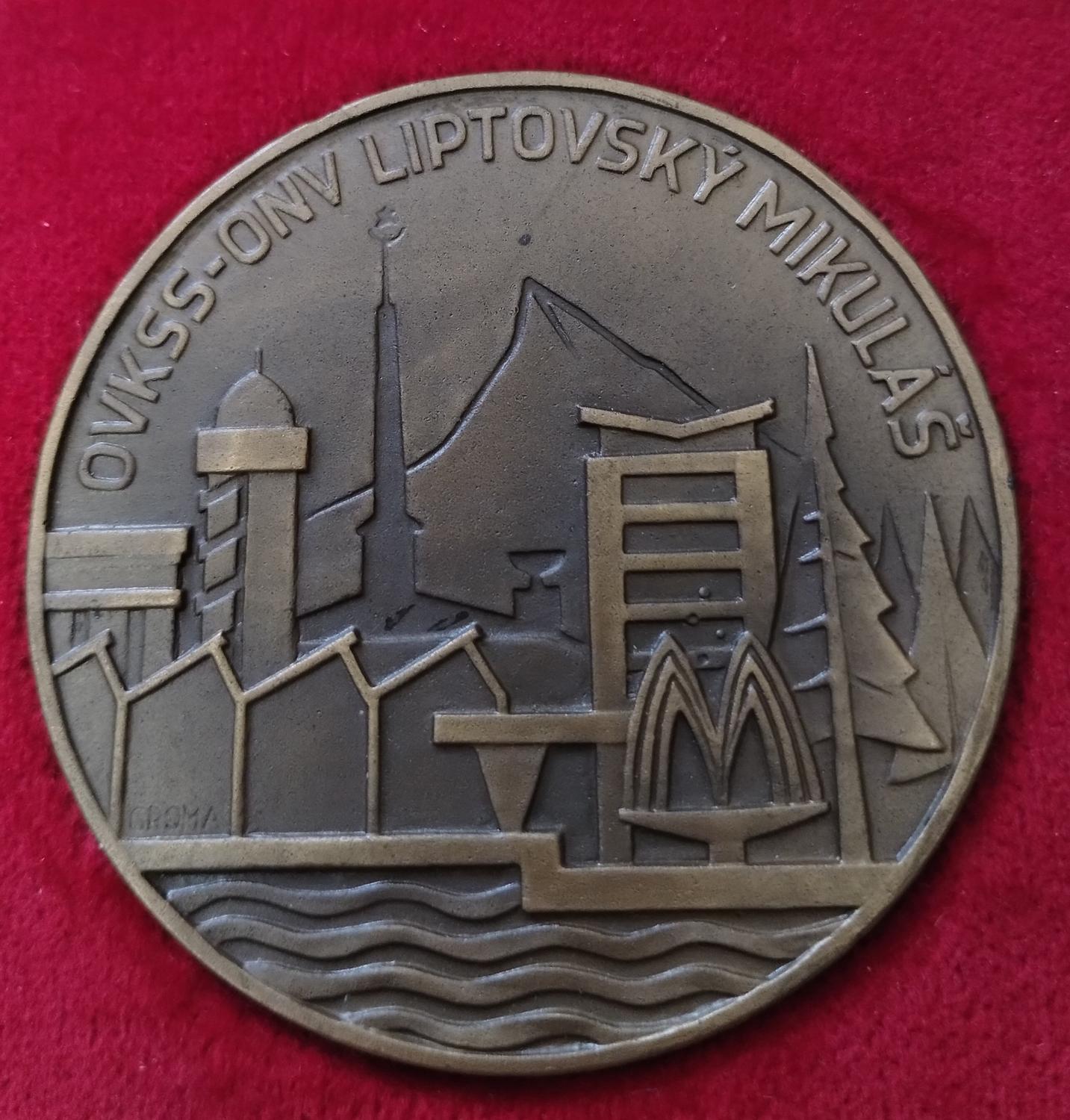 Predná strana - Za zásluhy o výstavbu Liptovský Mikuláš