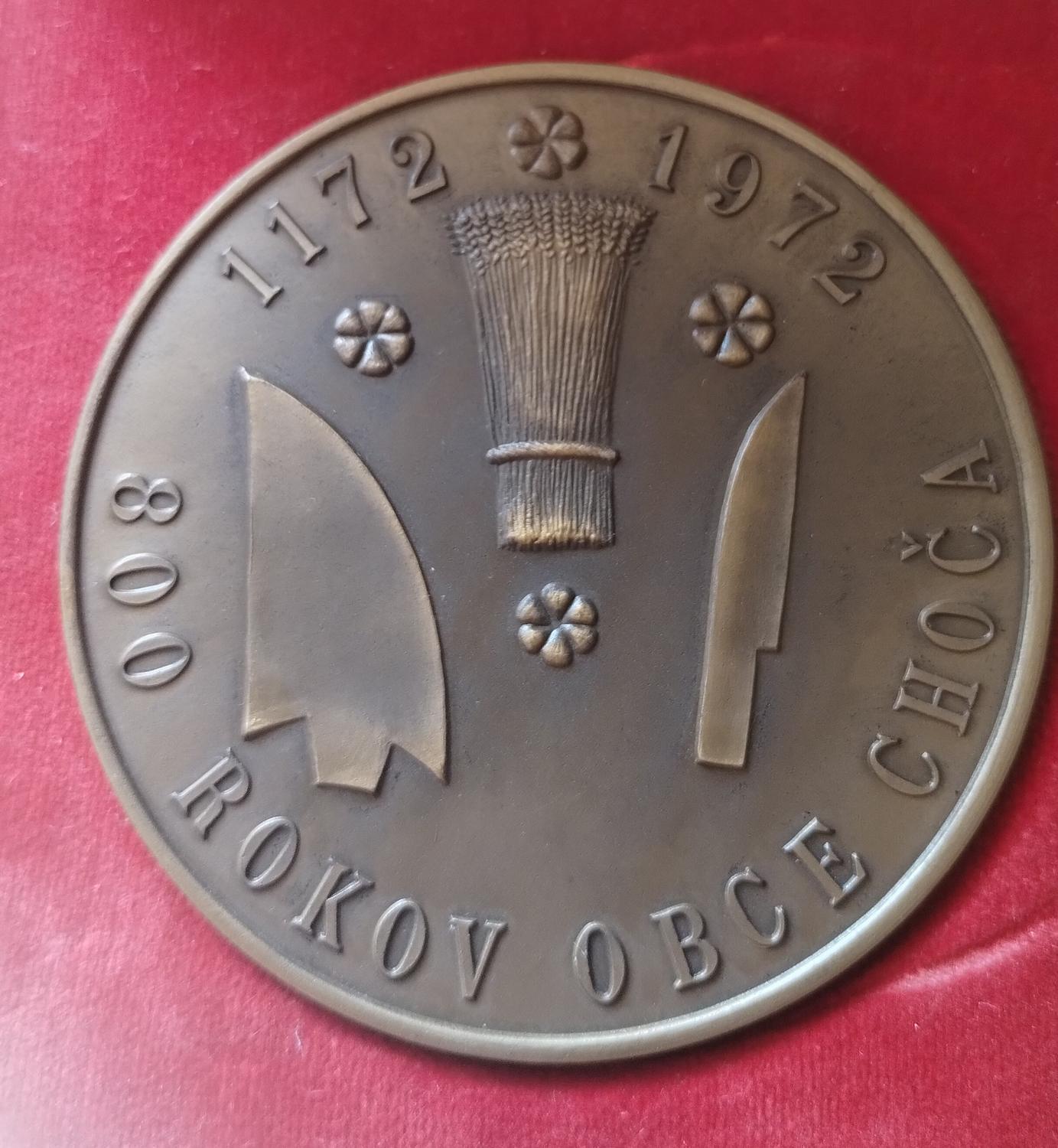 Zadná strana - Choča 15 rokov JRD, 800 rokov obce