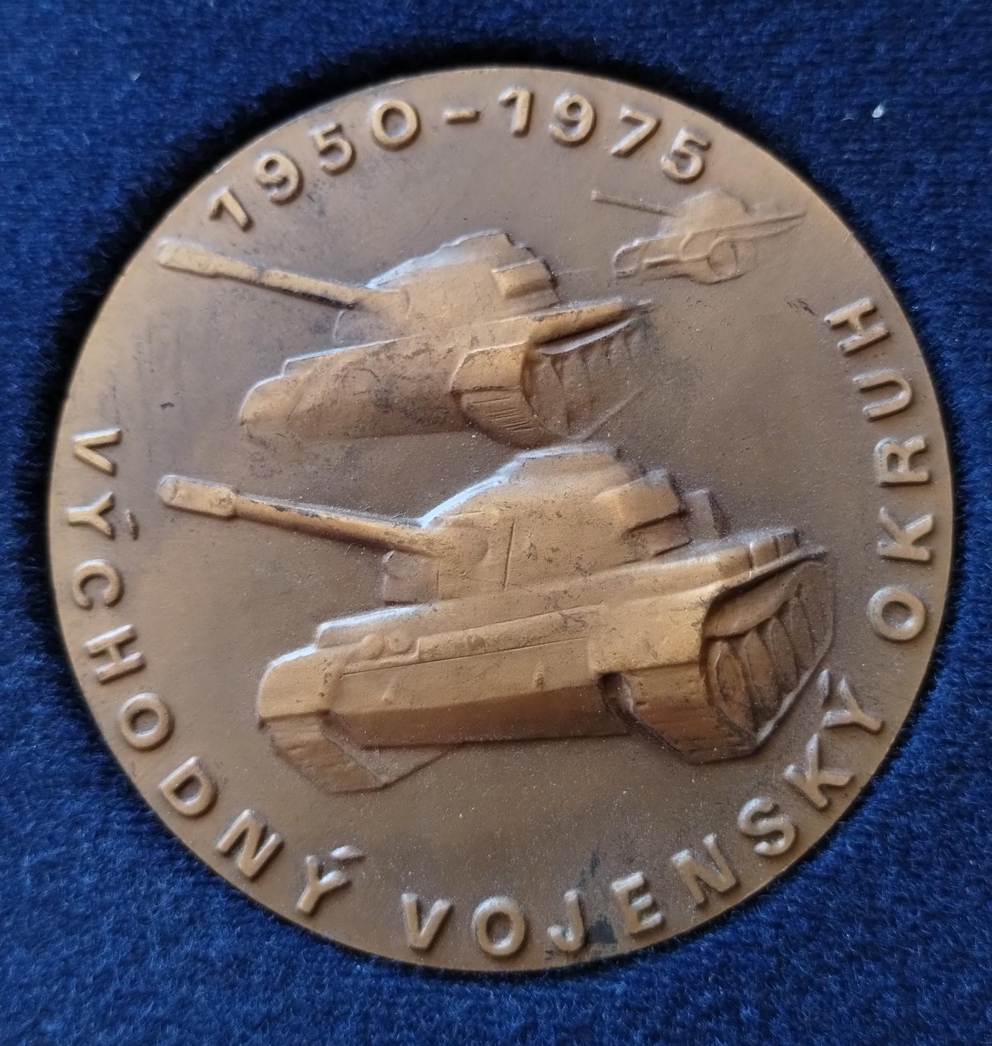 Predná strana - Východný vojenský okruh 25 výročie