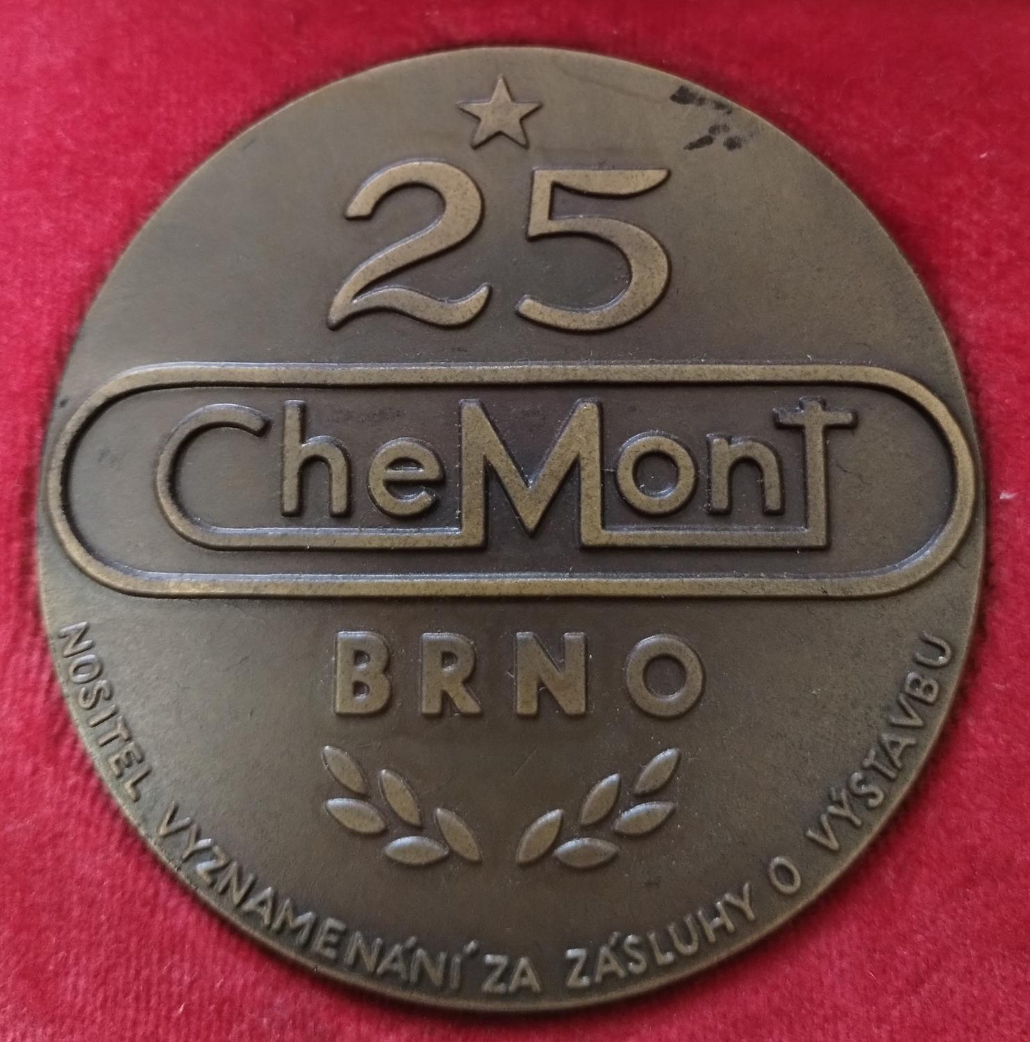 Predná strana - Chemont Brno 25 výročie