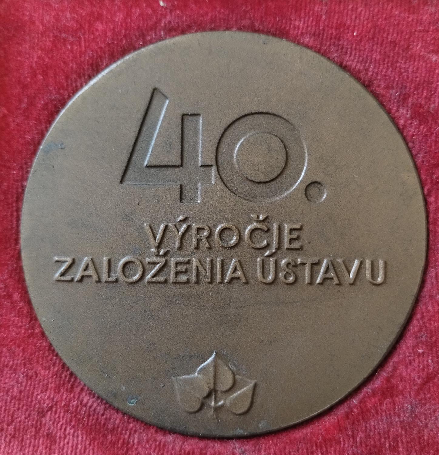 Zadná strana - Dopravoprojekt Bratislava 40 výročie