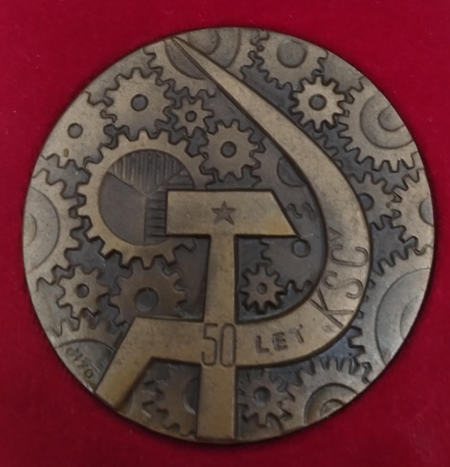 Predná strana - KSČ 50 let