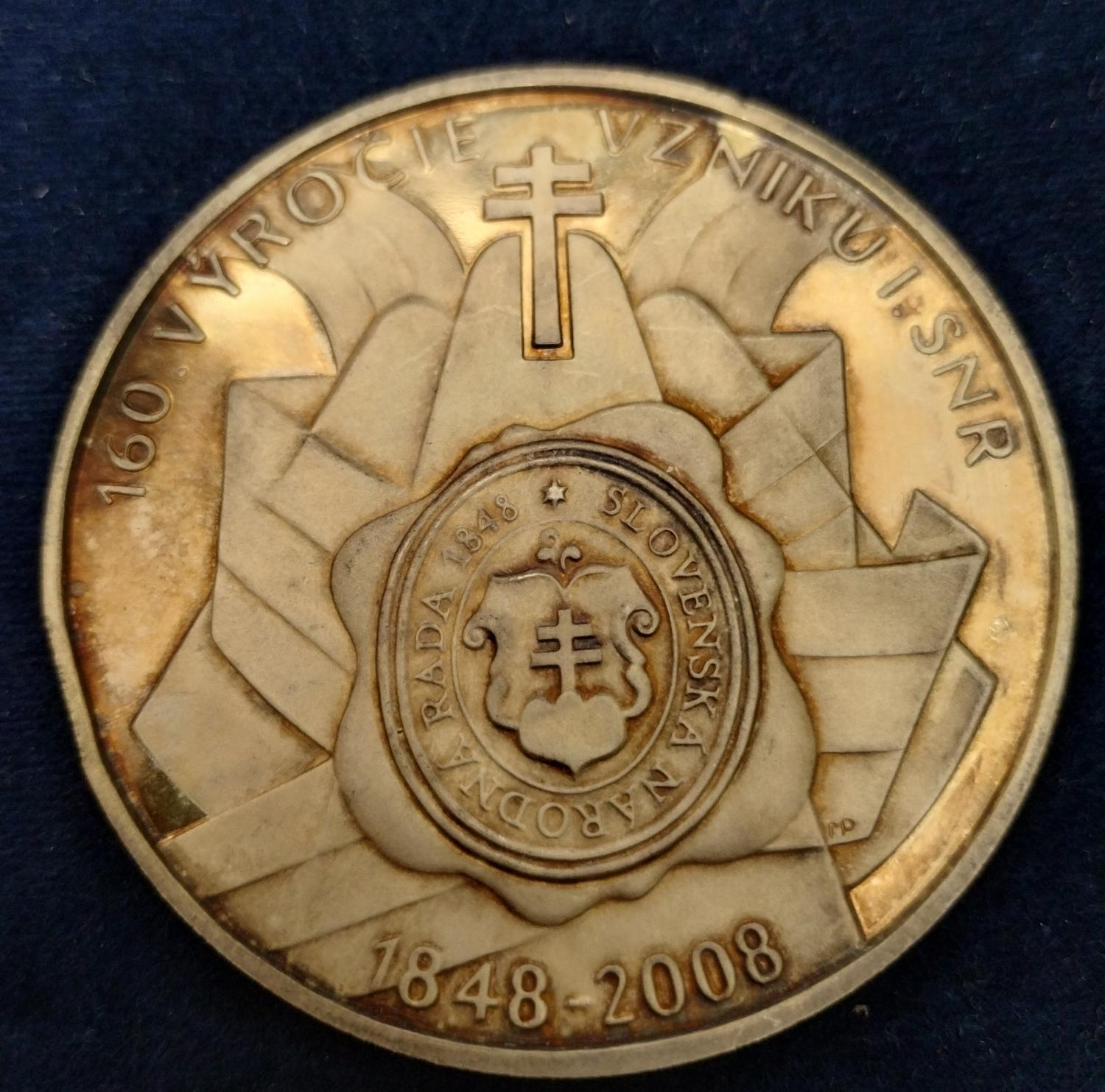 Zadná strana - NRSR 160 výročie