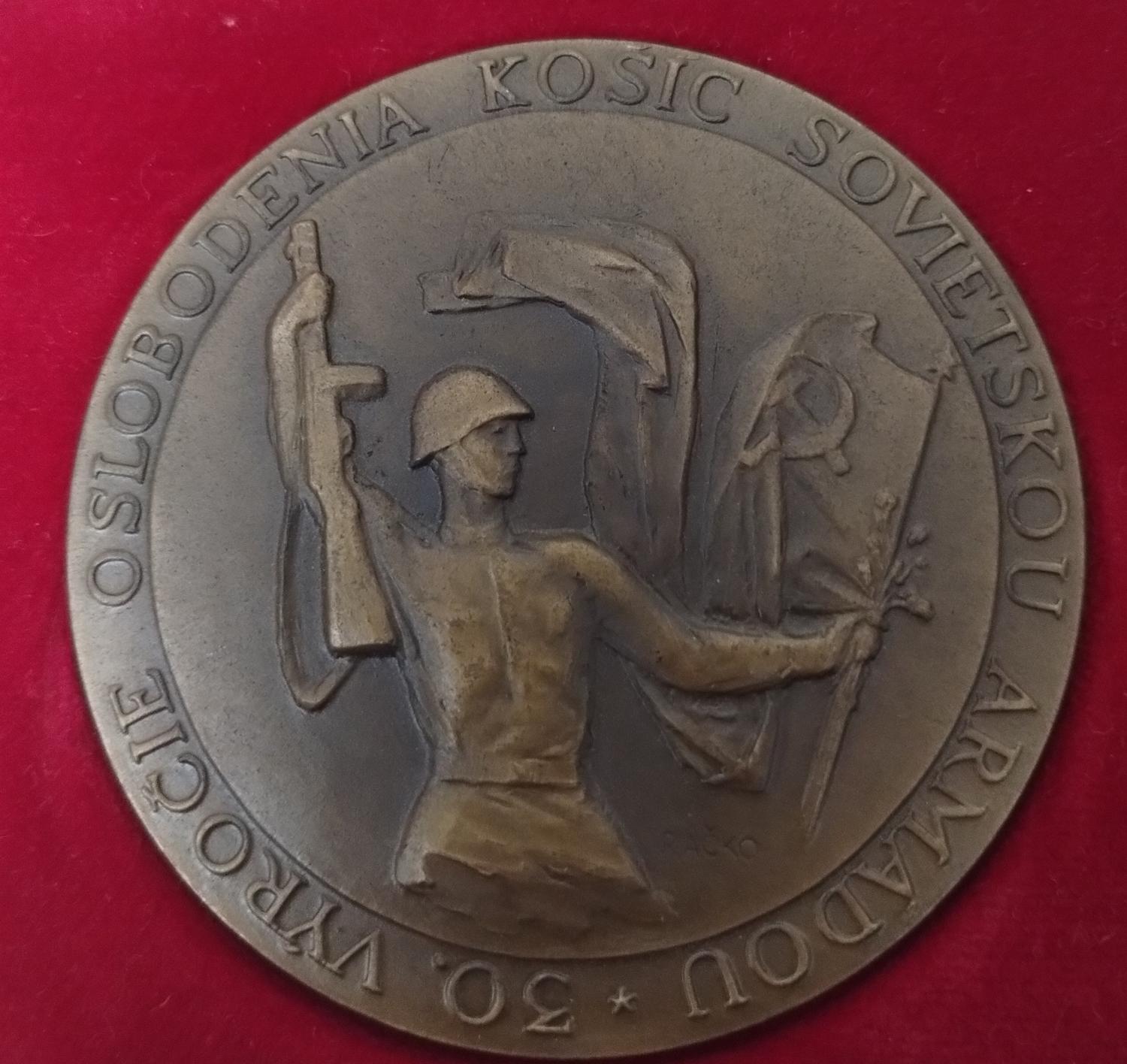 Predná strana - Oslobodenie Košíc 30.výročie