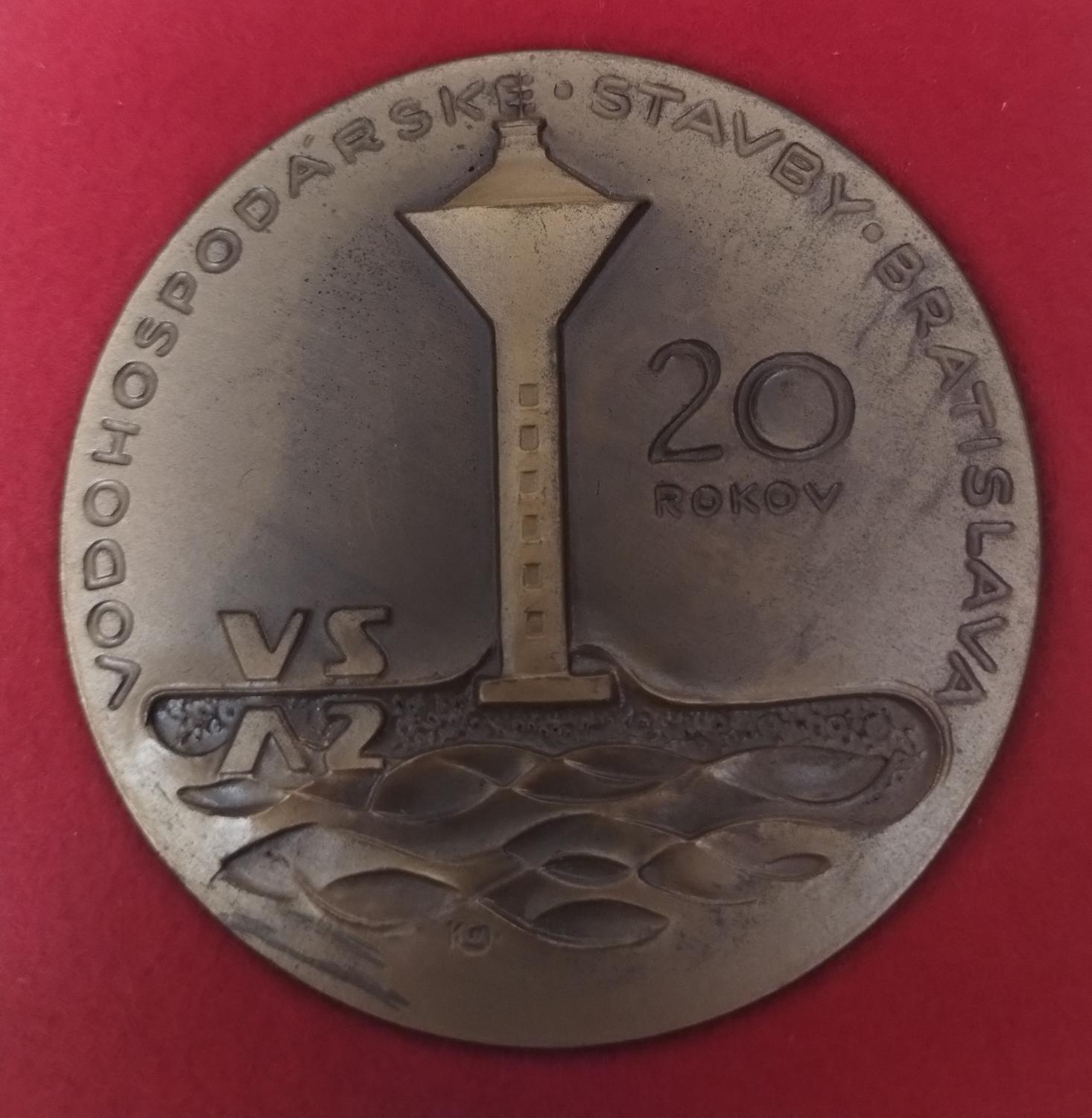 Predná strana - Vodohospodárske stavby Bratislava 20 rokov