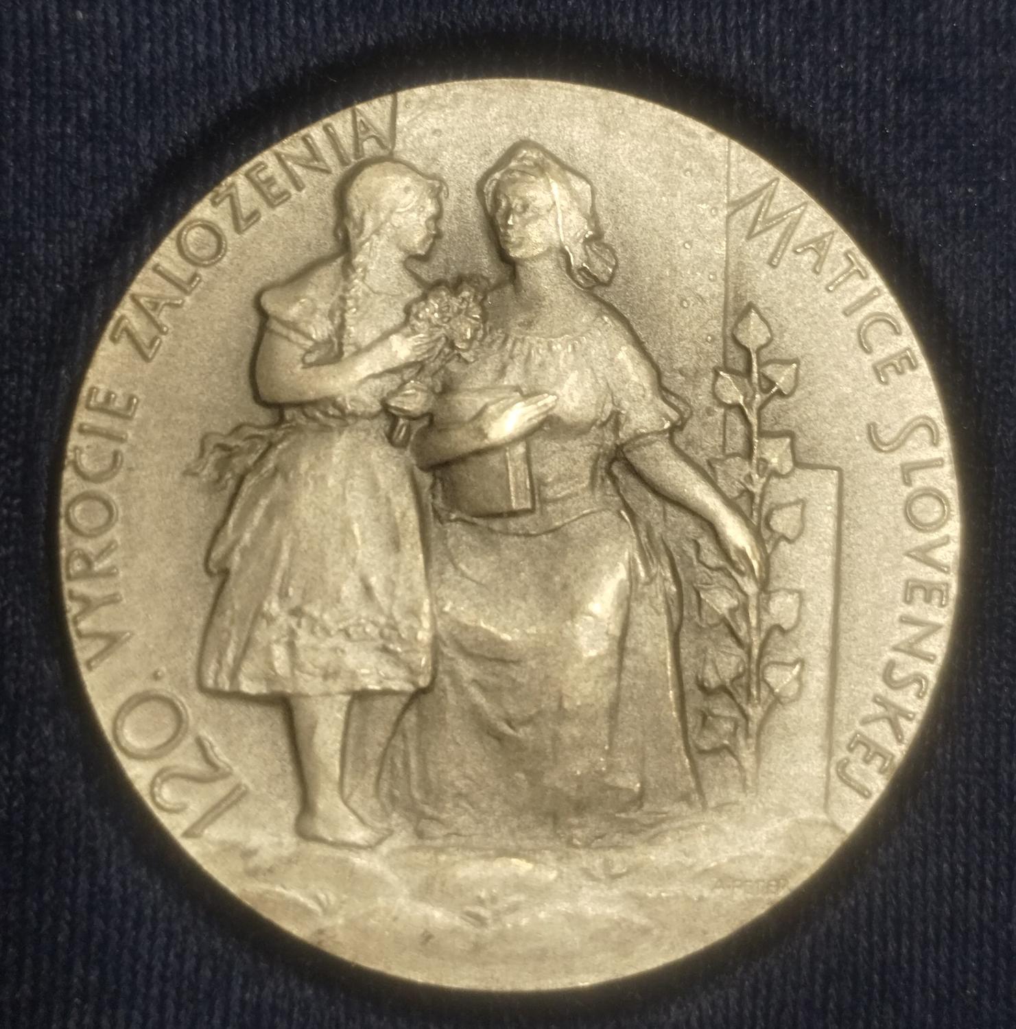 Predná strana - Matica Slovenská 120 výročie