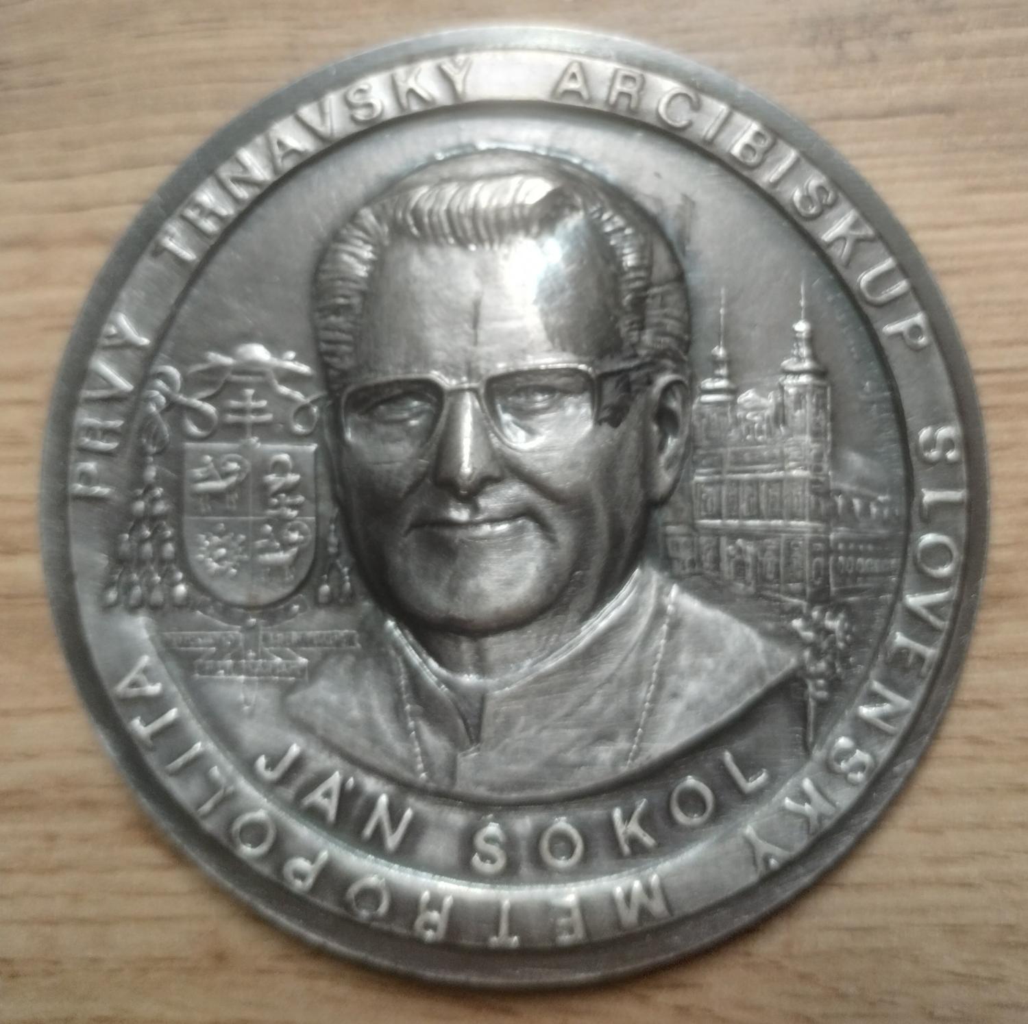 Predná strana - Prvý Trnavský arcibiskup Ján Sokol