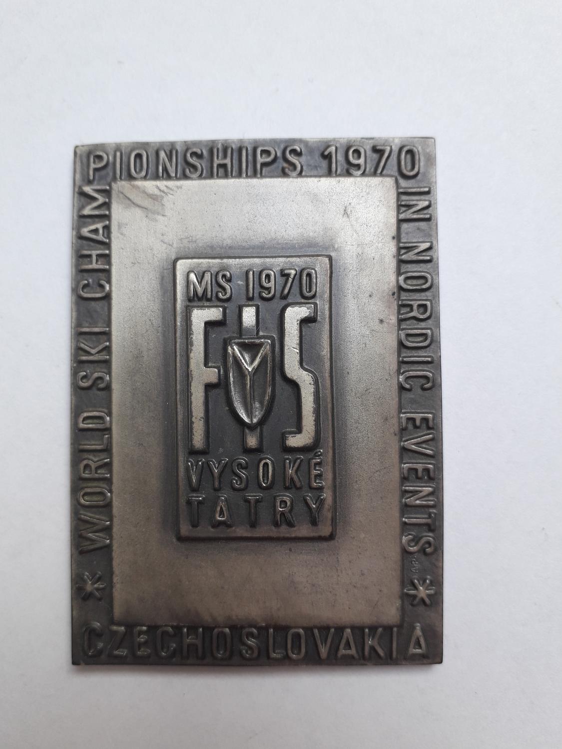 Predná strana - FIS MS 1970 Vysoké Tatry