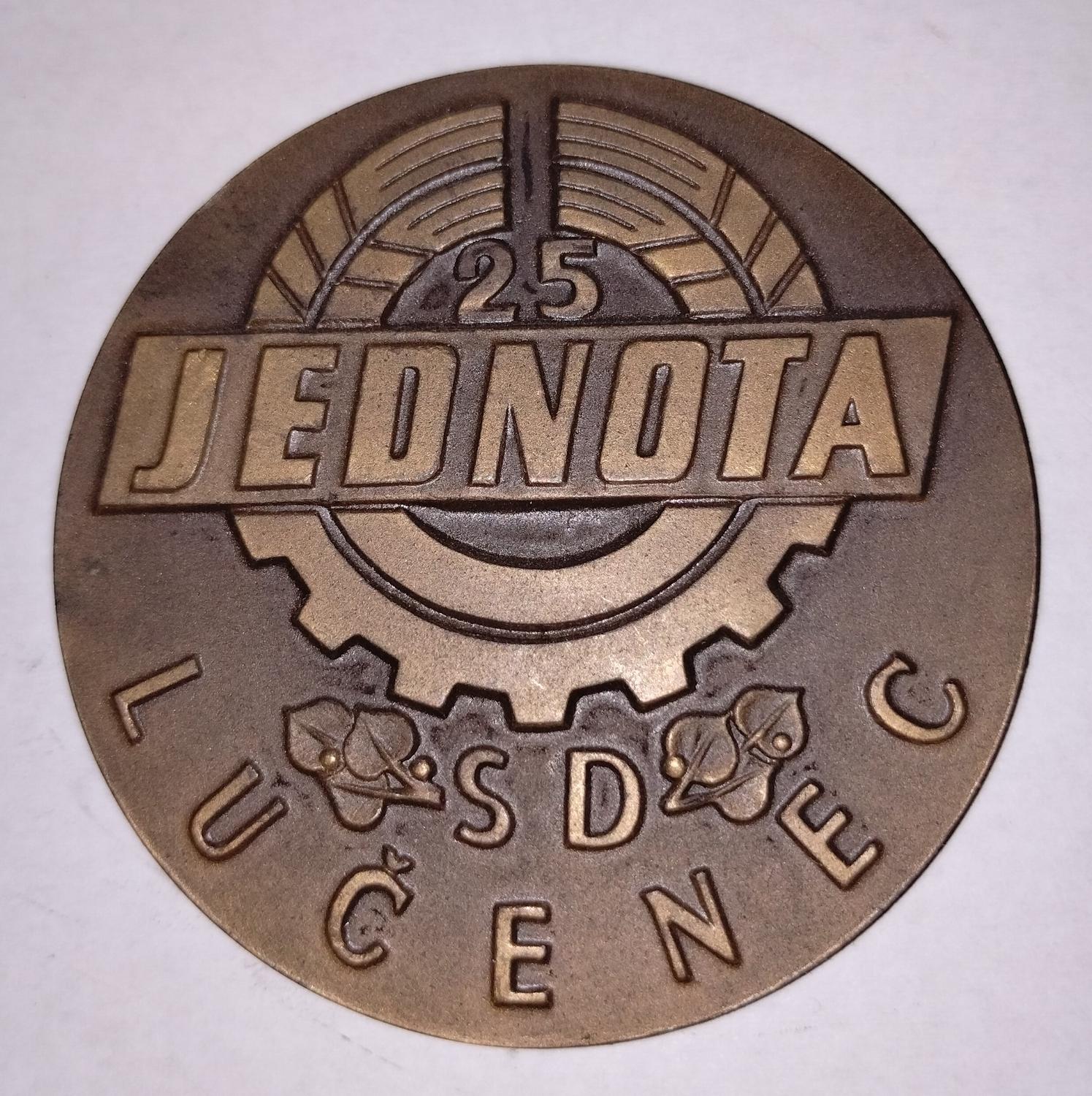 Predná strana - Jednota SD Lučenec 25.výročie