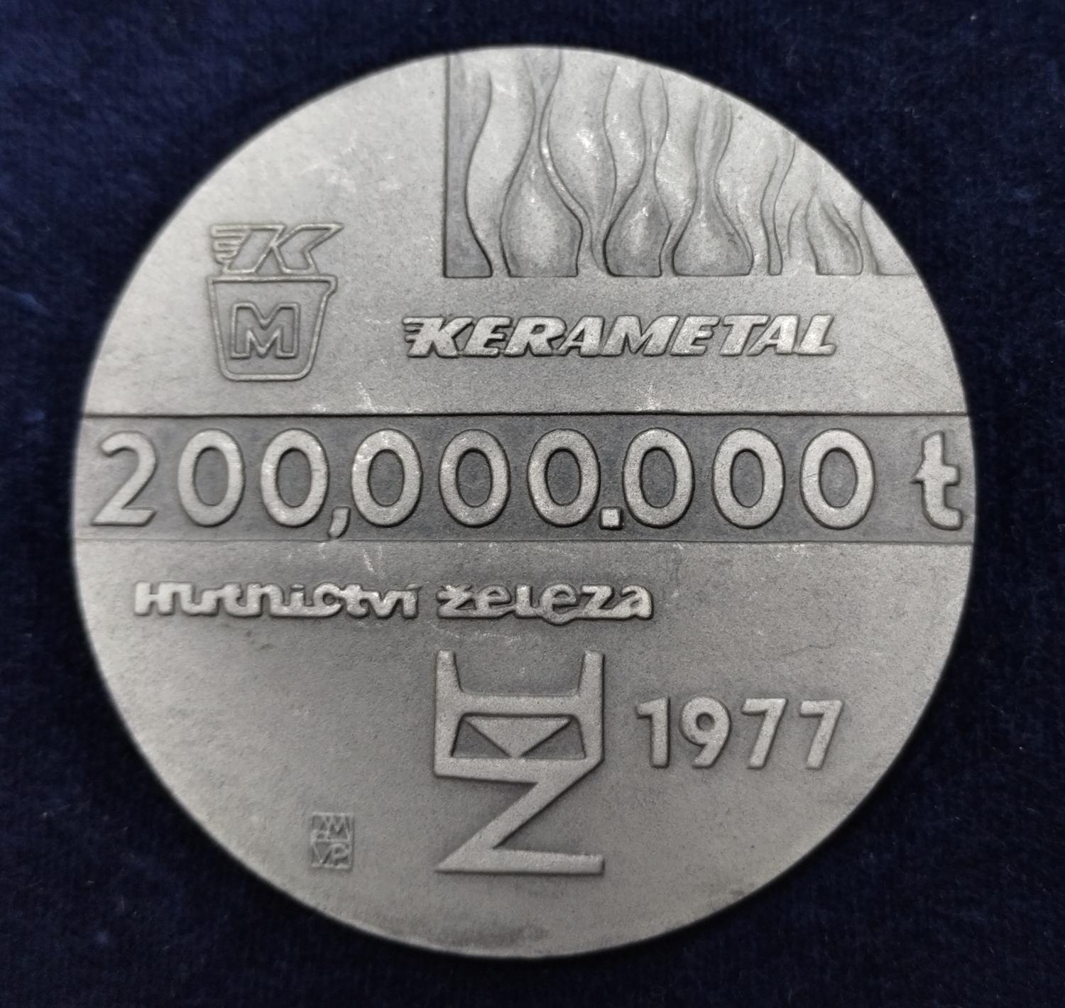 Zadná strana - Kerametal 200,000.000t železa