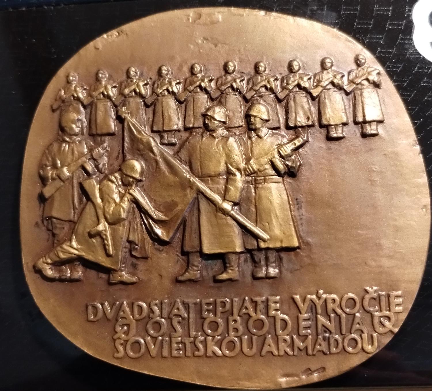 Predná strana - Oslobodenie sovietskou armádou 25.výročie