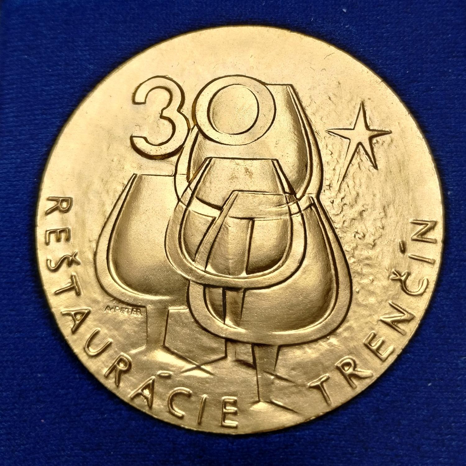 Predná strana - Reštaurácie Trenčín 30.výročie
