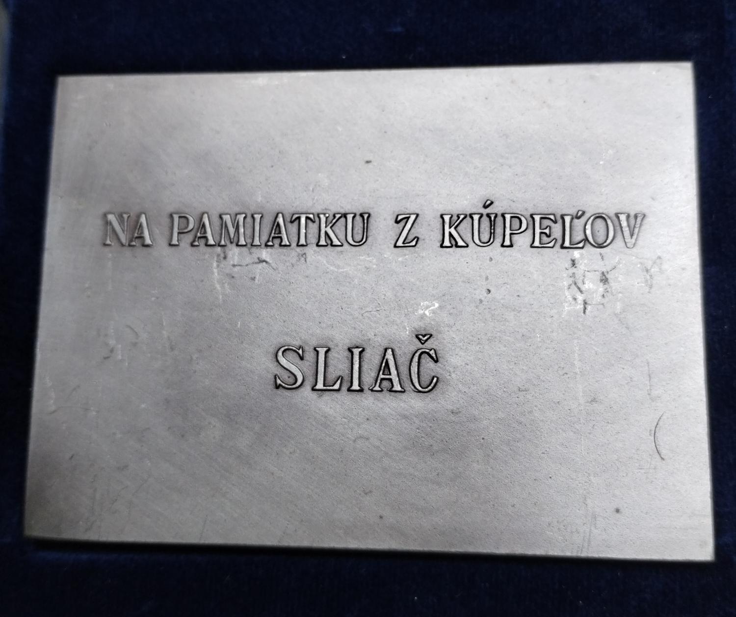 Zadná strana - Kúpele Sliač