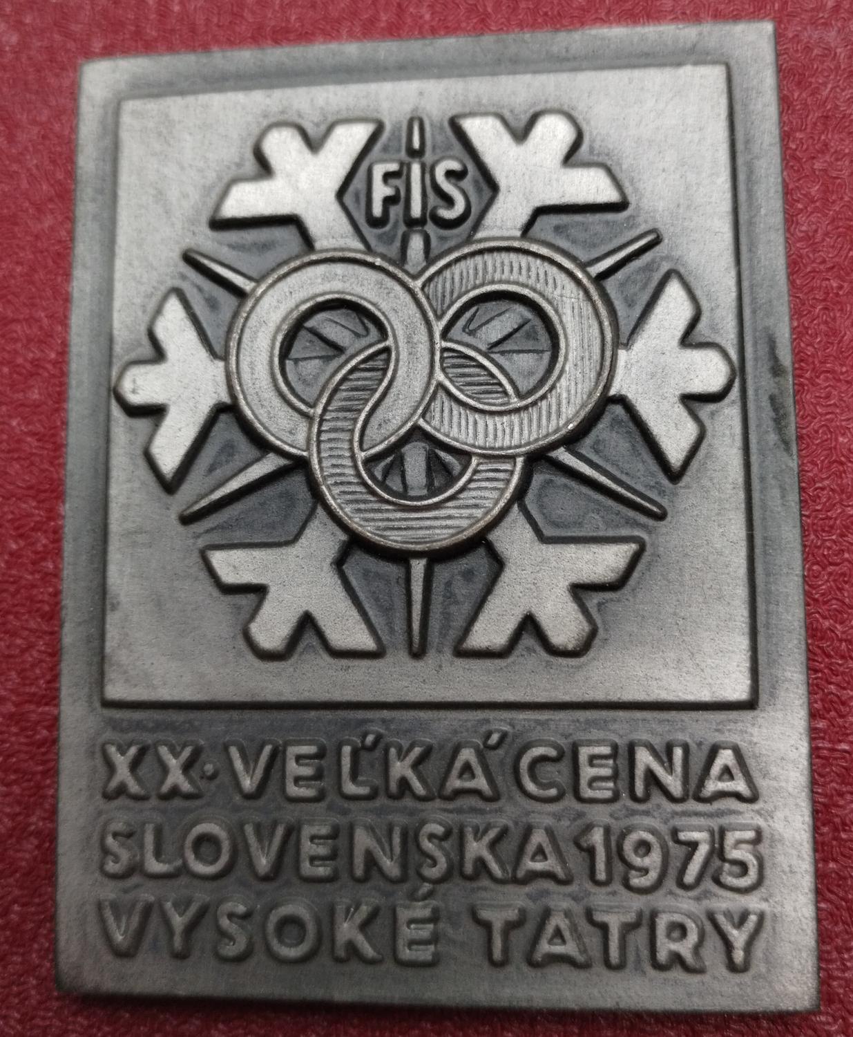 Predná strana - Vysoké Tatry XX Veľká cena Slovenska 1975